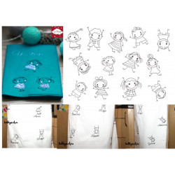 Stickserie - Strichmännchen Kindergarten Kinder